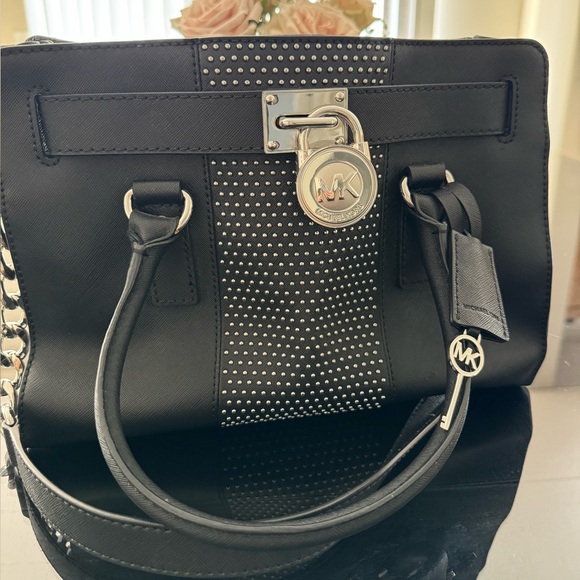 Michael Kors Leather Studded Bag - Picture 2 of 13